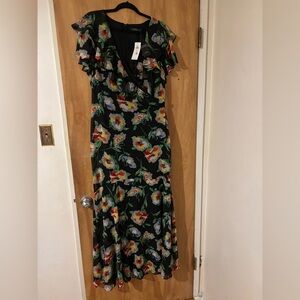 Ralph Lauren Floral Black Maxi Dress
